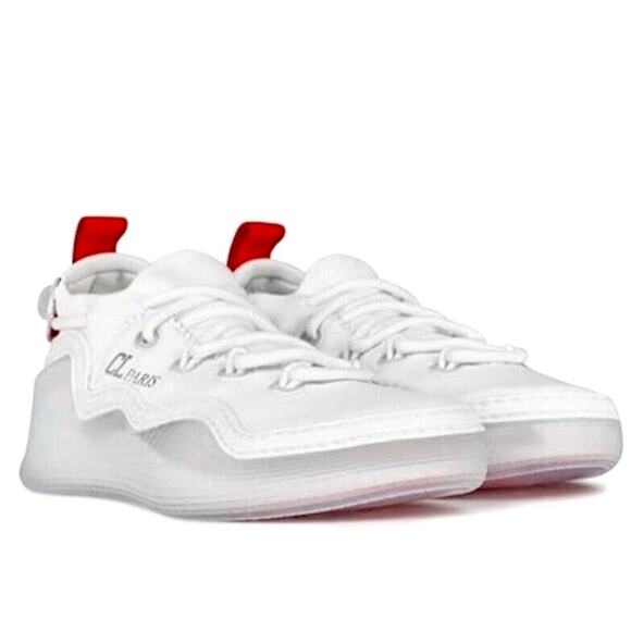 Christian Louboutin Arpoador Flat White Blanco Sneakers Men’s NEW/NIB!! main image 8